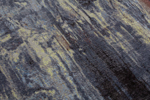 Modern Style Hand Knotted Wool Viscose Carpet