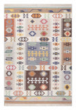 Art kilim style flat woven cotton durrie rug