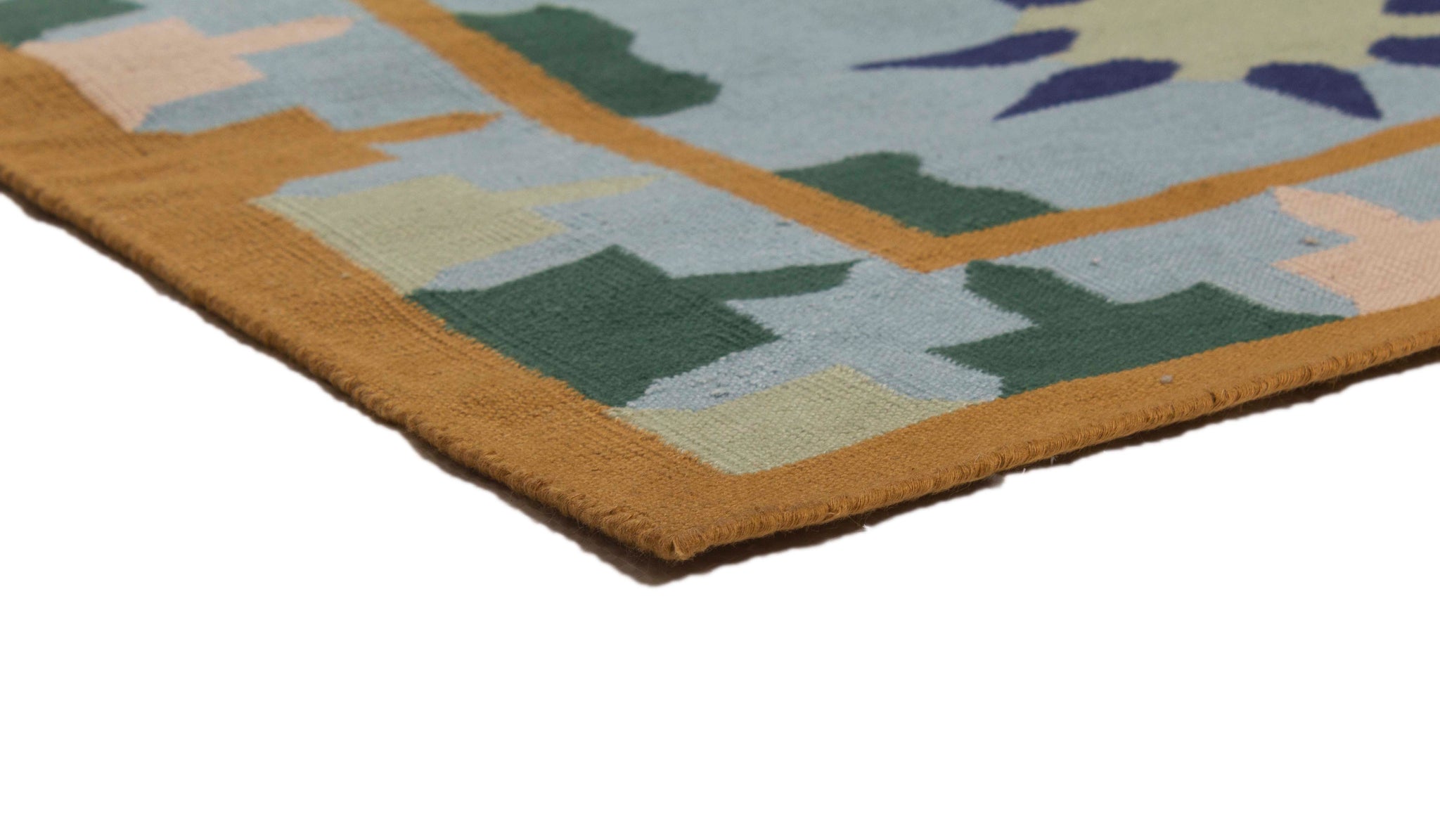 Azure DualStar Durrie Rugs