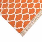 Bloom Craft Collection Handwoven Indigo Cotton Rug