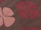 Mid Century style flat woven cotton durrie rug