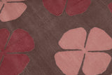 Mid Century style flat woven cotton durrie rug