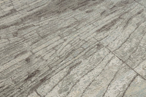 Modern Style Hand Knotted Wool Viscose Carpet