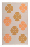 Mid Century style flat woven cotton durrie rug