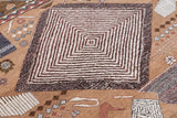 Modern Style Hand Knotted Wool Viscose Carpet