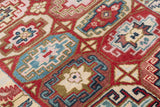 Hand Knotted Kazak Tribal Design Carpet