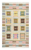 Art kilim style flat woven woollen durrie rug