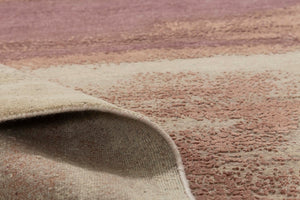 Modern Style Hand Knotted Wool Viscose Carpet