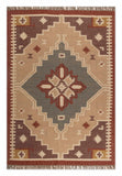 Kilim Style Hand Woven Jute Rug