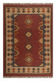 Kilim Style Hand Woven Jute Rug
