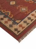 Kilim Style Hand Woven Jute Rug