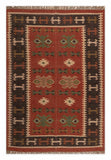 Kilim Style Hand Woven Jute Rug