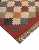 Kilim Style Hand Woven Jute Rug