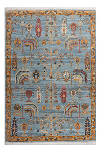 Peshawar Transitional Afghan Woollen Hand Knotted Carpet