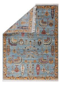 Peshawar Transitional Afghan Woollen Hand Knotted Carpet