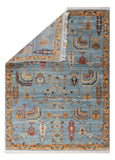 Peshawar Transitional Afghan Woollen Hand Knotted Carpet