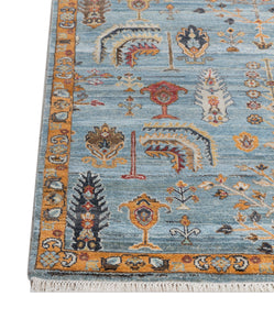 Peshawar Transitional Afghan Woollen Hand Knotted Carpet