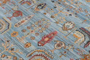 Peshawar Transitional Afghan Woollen Hand Knotted Carpet