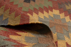 Kilim Style Hand Woven Jute Rug