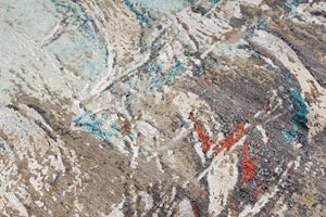 Modern Style Hand Knotted Wool Viscose Carpet