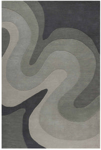 Hand Tufted Wool & Bamboo Silk Carpet