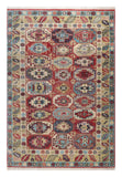 Hand Knotted Kazak Tribal Design Carpet