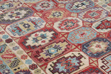 Hand Knotted Kazak Tribal Design Carpet
