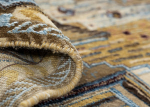 Modern Style Hand Knotted Wool Viscose Carpet