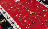Modern Style Flat Woven Wool Rug