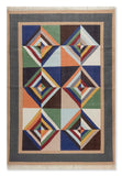 Art Kilim Style Flat woven Cotton Rug