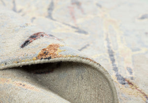 Modern Style Hand Knotted Wool Viscose Carpet
