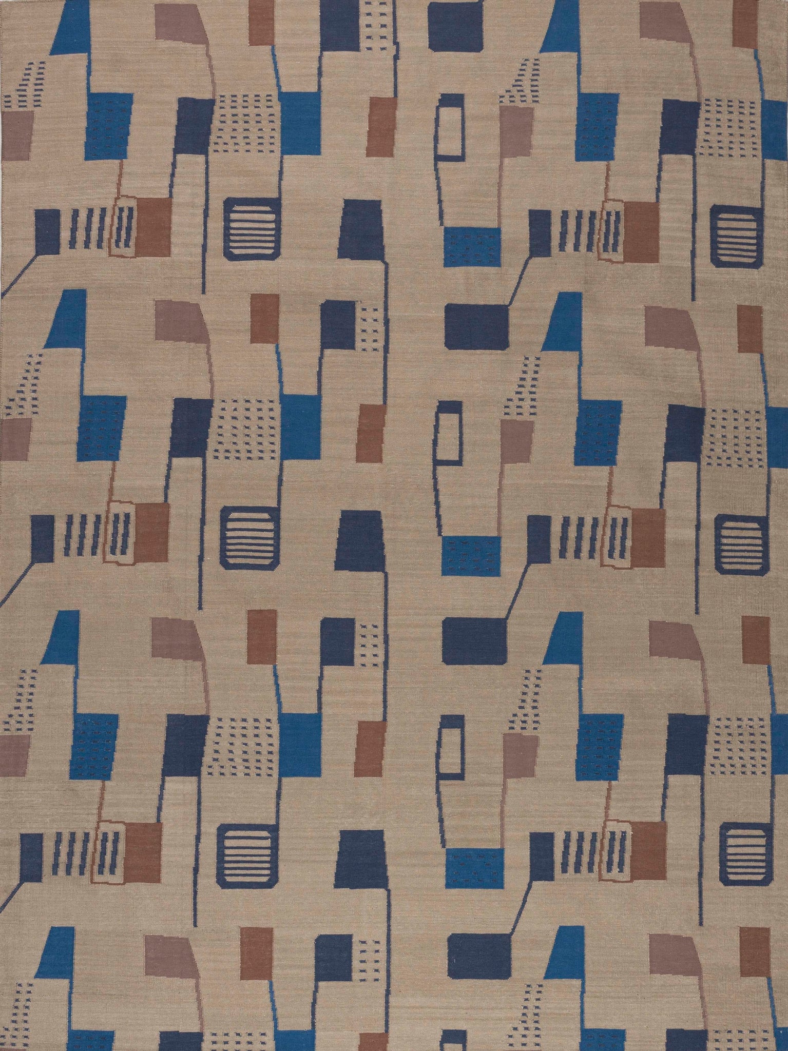 Mid Century Modern Handmade Durrie Rugs