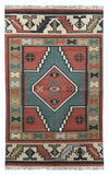 Art kilim style flat woven cotton durrie rug