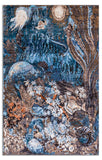 Modern Style Hand Knotted Wool Viscose Carpet