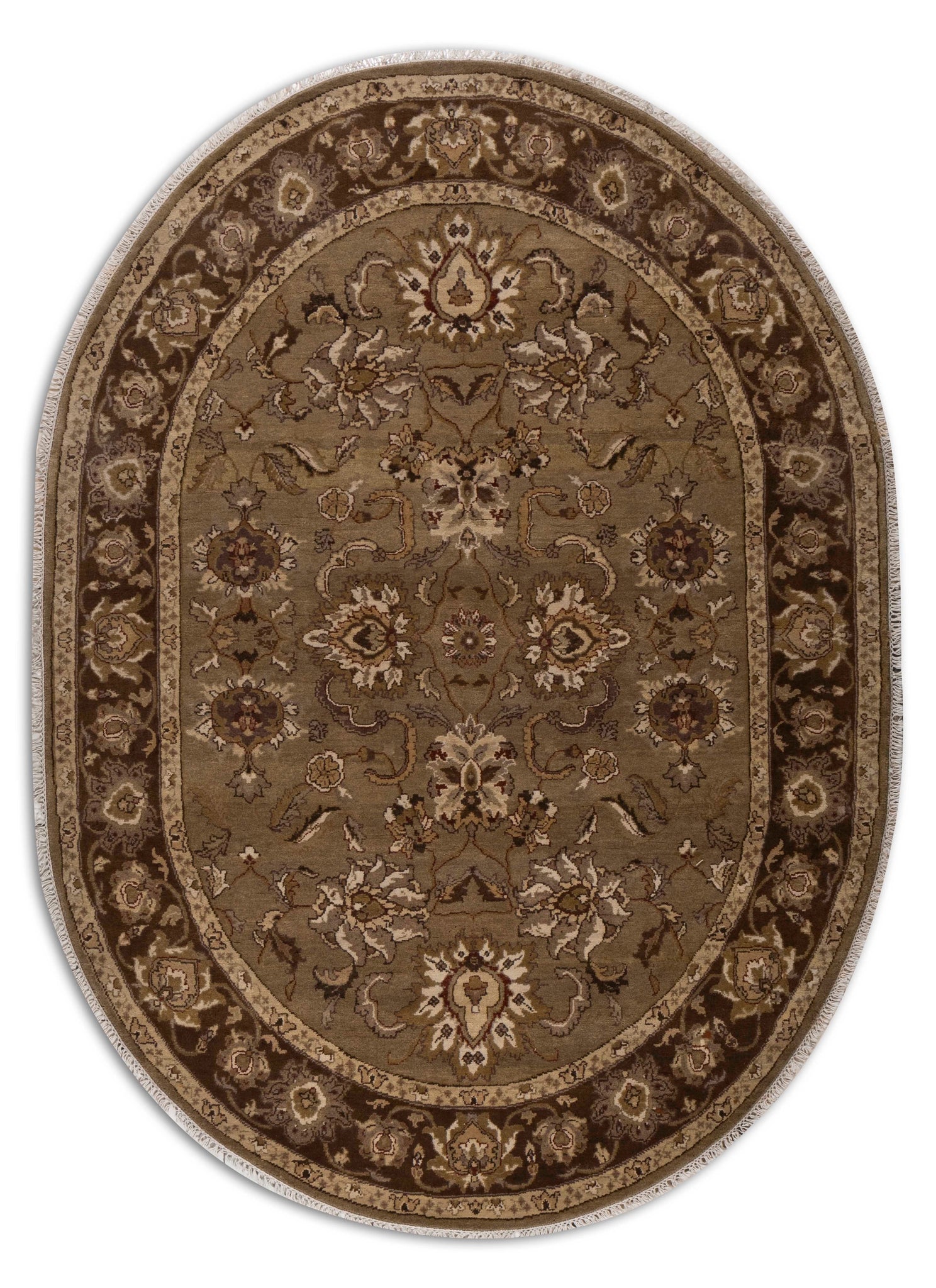 Hand Knotted Woollen Traditional Design Carpet