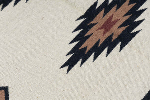 Ivory Kilim Wool Durrie