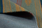 Rust Olive Kilim Wool Durrie Rugs