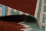 Rust Olive Kilim Wool Durrie Rugs