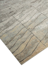 Modern Style Hand Knotted Wool Viscose Carpet