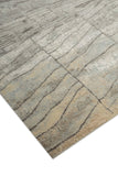 Modern Style Hand Knotted Wool Viscose Carpet