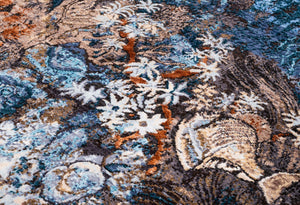Modern Style Hand Knotted Wool Viscose Carpet