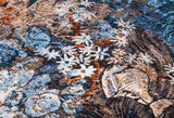 Modern Style Hand Knotted Wool Viscose Carpet