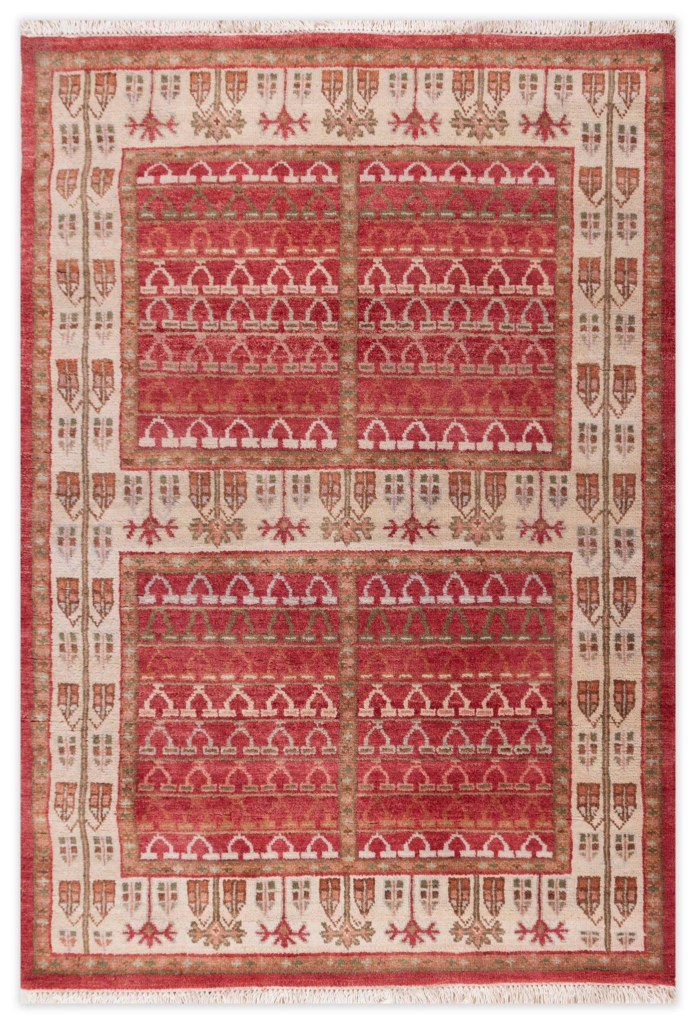 Hand Knotted Tribal Design Carpet