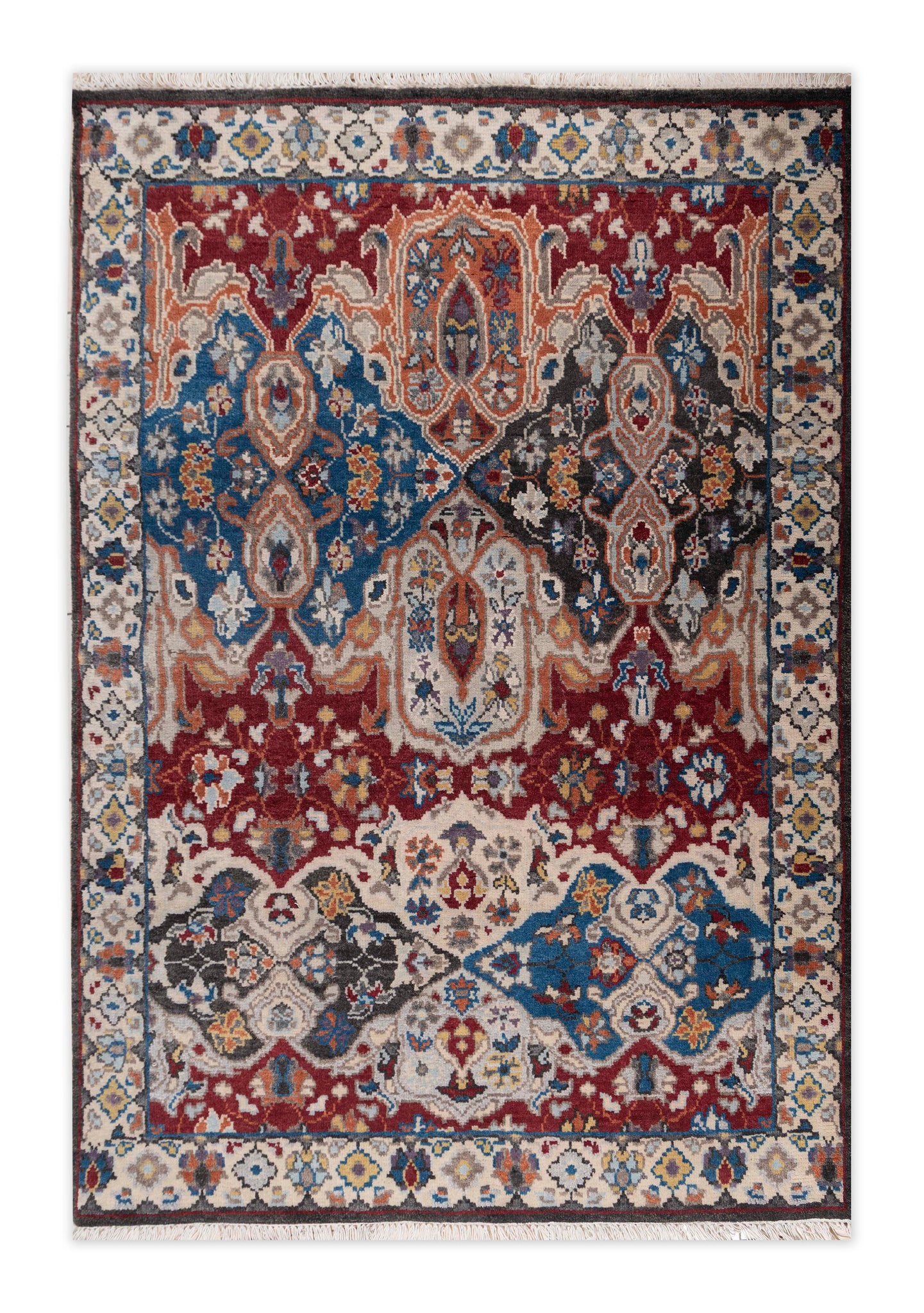 Hand Knotted Tribal Design Carpet