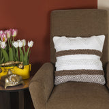 BOHO STYLE COTTON  MULTICOLOR HAND WOVEN CUSHION