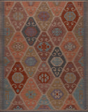 Modern Style Flat Woven Wool Rug