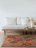 Modern Style Flat Woven Wool Rug