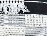 BOHO STYLE COTTON GREY HAND WOVEN CUSHION