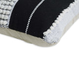BOHO STYLE COTTON GREY HAND WOVEN CUSHION