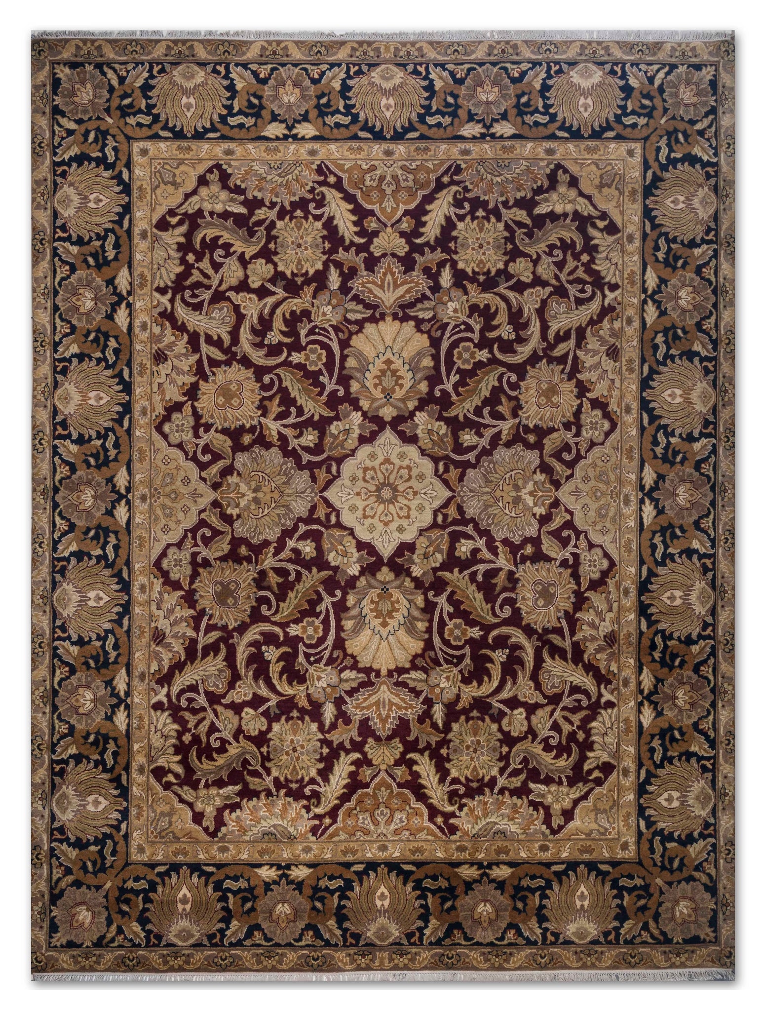 Hand Knotted Woollen Traditional Design Carpet